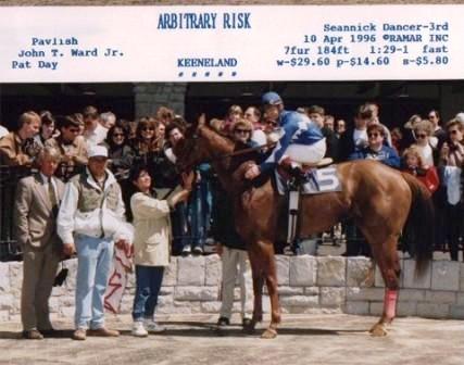 Pat Day Arbitrary Risk and Best Pad in winners circle